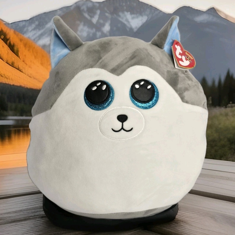 Ty Beanie Babies "The Squish A Boos Collection" "Slush" The Husky 2021 NWT 13 in